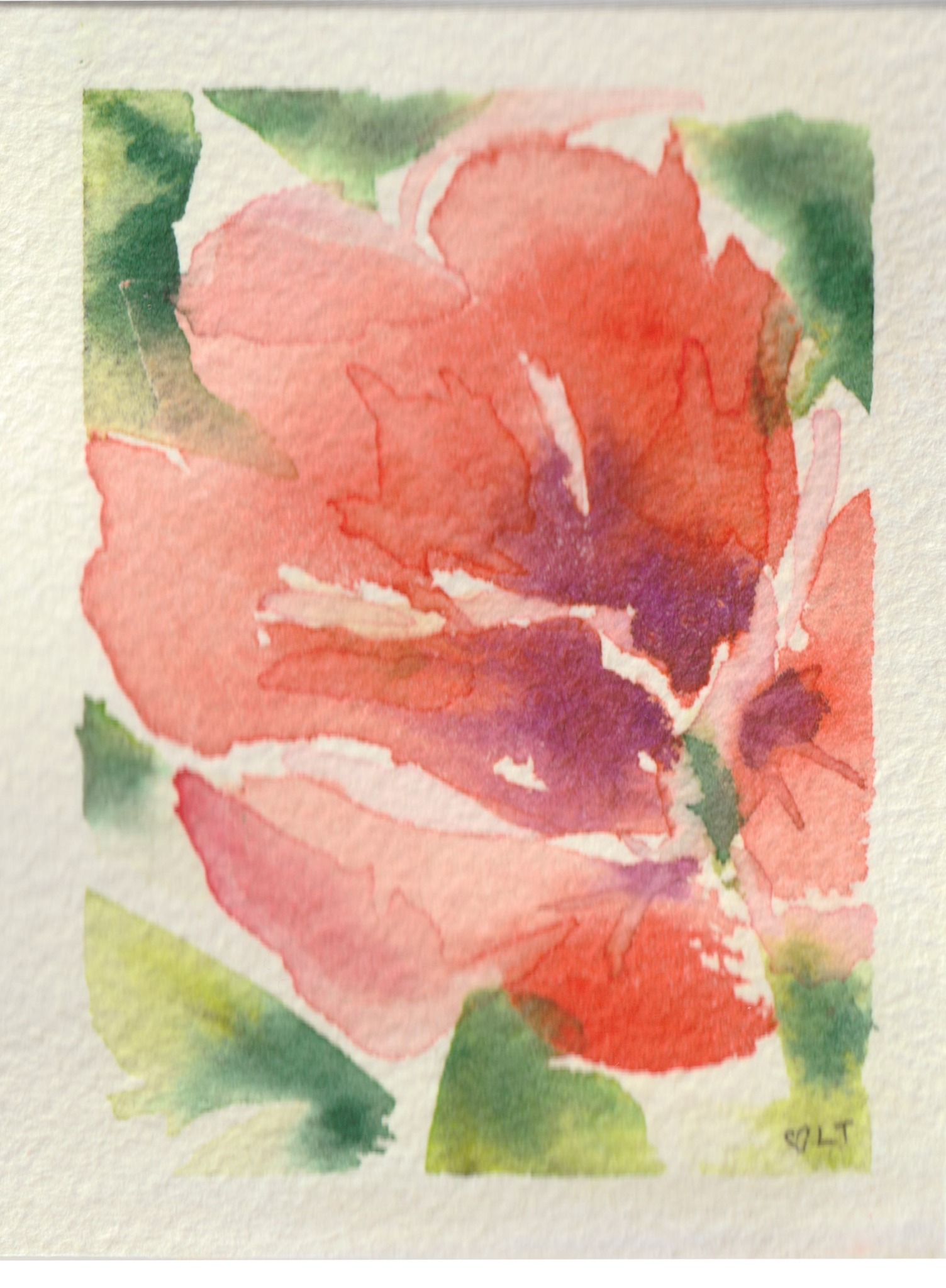 Weird Little World, original watercolor by Lori Tucker